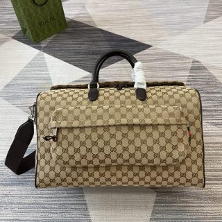 Gucci 802095 Medium GG Duffle Bag Brown