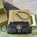 Gucci 795228 GG Marmont Small Multi Pocket Bag Black