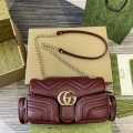 Gucci 795228 GG Marmont Small Multi Pocket Bag Wine red