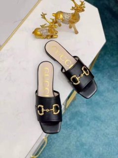 Gucci 663880 Online Exclusive Sandal With Leather Black