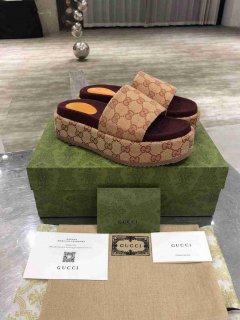 Gucci Sandals GG Multicolour Platform Sandal 81174