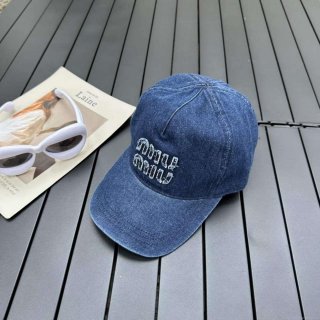 Miu Miu 5HC179 Drill Baseball Cap M56379