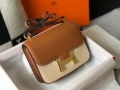 Hermes H082060 Constance Slim Wallet Epsom calfskin Brown