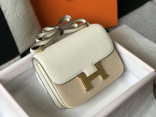 Hermes Constance Cross Body Bag Epsom Leather Gold H28405