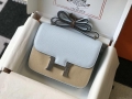 Hermes Constance Shoulder Bags Epsom Leather Silver H28420