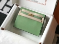 Hermes Kelly Danse 22cm Leather Bag 20362 Avocado Green