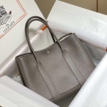 Hermes Dark Gray Togo Medium Garden Party 36cm Bag H239059