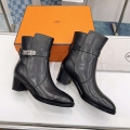 Hermes H222091Z 02355 Frenchie 50 ankle boot Black