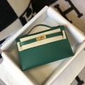 Hermes Mini Kelly Pouchette Epsom Leather H230242 Green