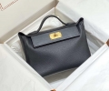 Hermes Kelly 2424 Leather 29cm H230268 Black Shoulder bag