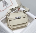 Hermes 316413 Jyspiere Leather Hermes bags White H900917