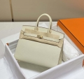 Hermes Birkin Designer Tote Bag Epsom Leather 28388 Milkshake white