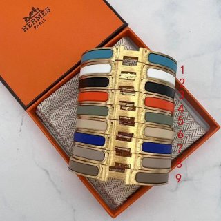 Hermes Mini Clic HH bracelet H703203 photo Color 1-9（brushed gold-plated hardware）