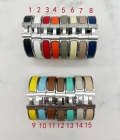 Hermes Clic HH Bracelet H703203 photo Color 1-12 brushed palladium-plated hardware