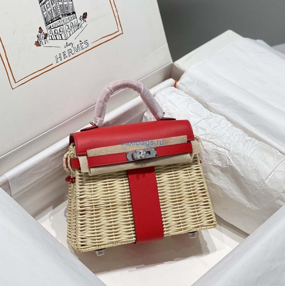 Hermes Picnic Sellier Kelly 22 Barenia Palladium Hardware H21807