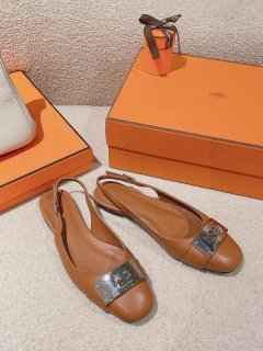 Hermes H241158Zv1D360 Innocente Slingback Shoes H990021