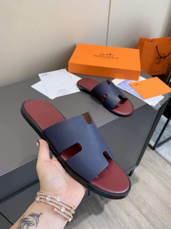 Hermes H211860 Men’s Slippers Wholesale Hermes Izmir Sandals H290052