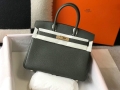 Hermes Birkin Designer Tote Bag Togo Leather 28337 Dark Green