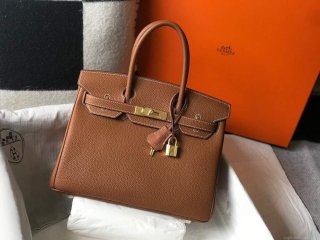 Hermes Birkin Designer Tote Bag Togo Leather 28340 Tan