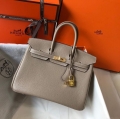 Hermes Birkin Handbags Designer Hermes Tote Bag Togo Leather 28332 Gray