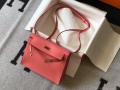 Hermes Kelly Danse 22cm Leather Bag 20359 Pink