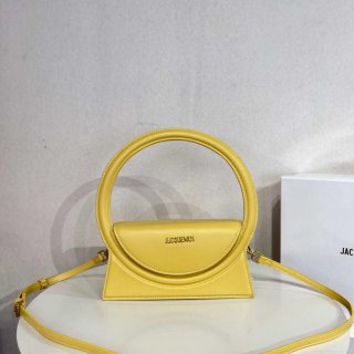 Jacquemus 213BA003 Le sac Rond Circle purse Yellow