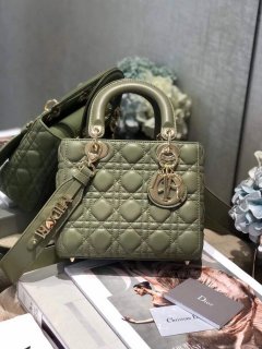 Dior Small Lady My ABCDior Bag Lambskin M0538 Green