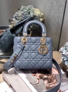 Dior Small Lady My ABCDior Bag Lambskin M0538 Blue