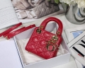 Dior S0856 MICRO LADY Dior Bag Red Cannage Lambskin