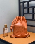 Loewe A734Z18X11 Small Sailor bag in nappa calf Coral Reef