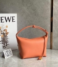 Loewe A906K75X21 Small Cubi bag in Anagram calfskin Coral Reef