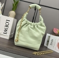 Loewe A914NCHX01 Small Squeeze bag in nappa lambskin Light Green