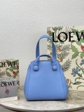 Loewe A538H04X02 Hammock Nugget Bag in Nappa Calfskin Blue