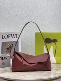 Loewe A510J67X01 Puzzle Hobo Bag in Nappa Calfskin Wine Red