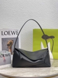 Loewe A510J67X01 Puzzle Hobo Bag in Nappa Calfskin Black