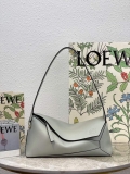 Loewe A510J67X01 Puzzle Hobo Bag in Nappa Calfskin Ash Grey