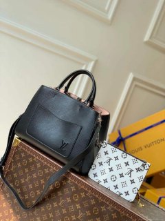 LV M59954 Louis Vuitton Marelle Tote MM Black