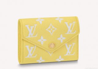 LV M81428 Louis Vuitton Victorine Wallet Lemon Curd Yellow