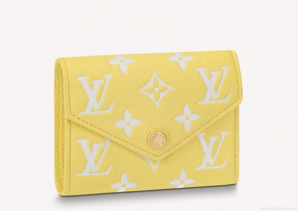 LV M81428 Louis Vuitton Victorine Wallet Lemon Curd Yellow