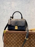 LV M46008 Louis Vuitton Madeleine BB Monogram Empreinte Leather Black