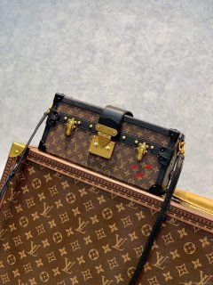 LV M46120 Louis Vuitton Petite Malle East West Handbag