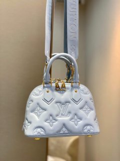 LV M59822 Louis Vuitton Alma BB Handbag Glacier Blue