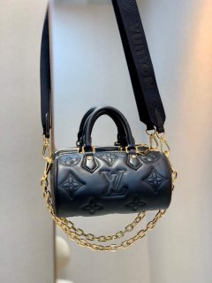 LV M59800 Louis Vuitton Papillon BB Handbag Black