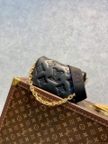 LV M81398 Louis Vuitton Wallet On Strap Bubblegram Black