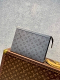 LV M30840 Louis Vuitton Pochette Voyage MM Taiga leather