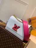 LV M57666 Louis Vuitton Twist MM Epi Handbag M57667 M57669 White