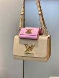 LV M59884 Louis Vuitton Twist MM Handbag skin color