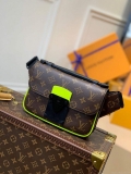 LV M45864 Louis Vuitton S Lock Sling Bag Jaune Fluo