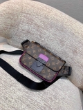 LV M45807 Louis Vuitton S Lock Sling Bag Purple