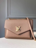 LV M56137 Louis Vuitton Mylockme Chain Bag Greige Gray